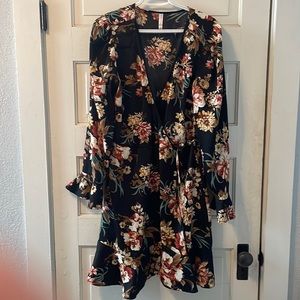 Xhilaration Satin Wrap Dress